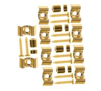 CLISPEED 5 ensembles Jeu de Guides de Cordes Métal Vintage pour Guitare Électrique Retenue Stable Améliore la Résonance Stabilité des Cordes Installation Facile 5 pcs