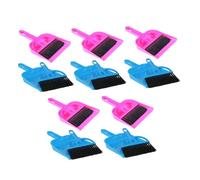 CLISPEED 5 Ensembles Mini Balayette et Pelle à Poussière Compacte pour Cages de Petits Animaux et Reptiles Mini Brosse et Pelle pour Nettoyage Précis et Espaces Étroits