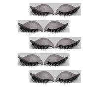 CLISPEED 5 Paires de Stickers Autocollants pour Fards à Paupières et Faux Cils Effet «Œil Paresseux» - Patchs Maquillage Yeux Prédécoupés - Kit de Maquillage Voyage Femme - Application