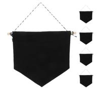 CLISPEED 5 Pièces Bannière Murale pour Épingles Émaillées en Tissu Noir, Portable et Facile à Installer, pour Collectionneurs Lors D'expositions ou Salons Professionnels