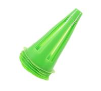 CLISPEED 5 Pièces Cône Résistant au Vent en PE Vert Base Renforcée 23cm de Football et Design Creux pour Entraînement de Basketball et Sports en Salle