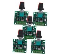 CLISPEED 5 pièces Contrôleur Pwm DC avec Bouton Réglable Variateur de Vitesse pour Moteurs Électriques Système Variable et Vibration Basse Tension Polyvalent