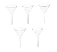 CLISPEED 5 pièces Entonnoirs Verre Entonnoir Triangulaire à Haute Température pour Laboratoire Outil Analyse Chimique pour et Solides
