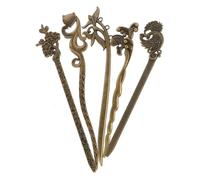 CLISPEED 5 pièces Épingles Cheveux Vintage Chinoises Anciennes Accessoires Mariage Rétro Élégants Bijoux Tête Féminins Piques Épingles Cheveux Traditionnelles