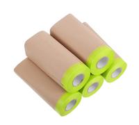 CLISPEED 5 pièces Film de Masquage Adhésif Translucide avec Ruban Pré-collé Résistant Aux Solvants pour Peinture Aérographe sur Voitures Motos Décoration Murale et Transfert de Motifs Lot