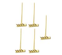CLISPEED 5 pièces Lot de Mini Râteaux Bambou Dents pour Tableau de Sable Accessoires Décoratifs Zen pour Méditation et Maison Outil de Lissage pour Jardin Zen