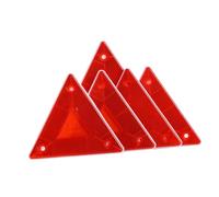CLISPEED 5 pièces Lot de Triangles de Signalisation Réfléchissants Rouges pour Camion Panneau de Sécurité Routière Urgence Avertisseur de Danger pour Conduite Nocturne Facile à Installer