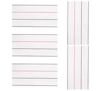 CLISPEED 5 Pièces Magnetic Writable Sentence Strips Four-line Three-grid Reusable Magnetic Writing Support For Classroom Teaching And Handwriting Practice