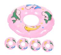 CLISPEED 5 Pièces Miniatures Bouées de Natation Décoratives Anneaux de Natation Miniatures pour Maison de Poupée et Accessoires Photo Ornements Multifonctions Compacts