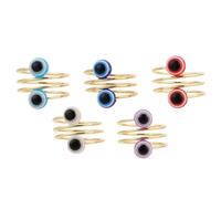 CLISPEED 5 Pièces Mode Uniques Motif Œil de Démon pour Index Anniversaire Élégant pour Épouse