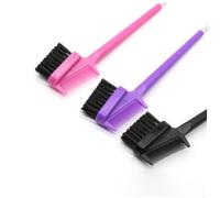 CLISPEED 5 pièces Peignes à Sourcils Acier Pinceaux Brosse à Maquillage Portable pour Salon Professionnel et Usage Maison Outils Pratiques pour Modelage et Teinture des Couleur Aléatoire