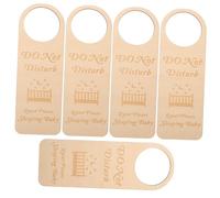 CLISPEED 5 pièces Plaques de Porte Silence Bois Signal Ne Pas Déranger pour Chambre Décoration Légère et Polyvalente pour Crèche et Poussette