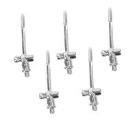 CLISPEED 5 pièces Scale Dollhouse Faucet for Kitchen Bathroom Accessories Realistic Tiny Faucets for DIY Mini Bath Tub Scene Decoration