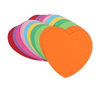 CLISPEED 50 pièces Bloc Notes Autocollants Forme de Cœur Papier Cartonné Mémo Adhésif Pratique pour Bureau École et Maison