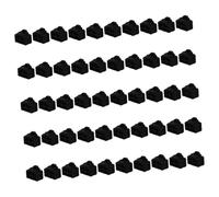 CLISPEED 50 pièces Bouchons Anti-poussière Silicone pour Prises Réseau Ethernet Hub Protection Flexible et Adapté Aux Ports Lot de Caches pour Interfaces Noir