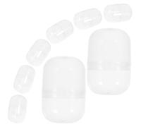 CLISPEED 50 pièces Capsules Transparentes Remplissables Boules Torsadées Vides pour Distributeur Automatique Conteneurs Légers et Réutilisables pour Fêtes et Surprises