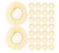 CLISPEED 50 Pièces Couvercle de Protection du Détecteur en Plastique Jaune, Cache D'alarme Décoratif pour Détecteurs et Systèmes Incendie, Protection Anti-poussière pour Maison et Entrepôts