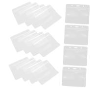CLISPEED 50 pièces Lot de Porte-badges Réutilisables Étuis et pour Cartes Identité et Badges Organisateur Pratique pour Bureau et École