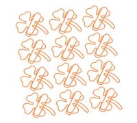 CLISPEED 50 Pièces Lot de Trombones Métalliques Forme de à Quatre Marque Pages Décoratifs pour Bureaux et Clips à Papier pour Organiser Documents et Notes