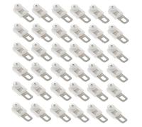 CLISPEED 50 Pièces poulie de Rideau Lourd Inoxydable Patin à roulettes Rideaux Crochets Rouleau de Rideau Pratique Rail de Rail de glisseur de Rideau Gliders du Rideau Plastique Blanche