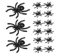 CLISPEED 500pièces Lot de Araignées Décoratives pour Halloween Jouets Effrayants Et Réalistes pour Farces Et Décorations De Fête