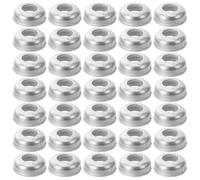 CLISPEED 50pcs Écrous D'axe de Vélo M8 Galvanisés Cuvettes Bordées Rondelles de Sécurité pour Moyeux Avant et Arrière Pièces de Rechange Robustes pour Réparation et Remplacement