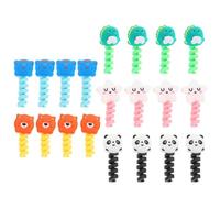 CLISPEED 50pièces Protecteur de Câble USB Animal Mignon Protège Cordons Chargeur Pliures Lot de Colorées Aléatoires Protège Câble et Prolonge Durée de Vie Couleur Couleur Aléatoire