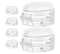 CLISPEED 6 Caches Boutons de Cuisinière en Plastique pour Bébé, 6 Pièces, Sécurisés et Amovibles pour Nettoyage, Protection Simple et Élégante des Boutons de Four et Plaque de Cuisson