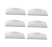 CLISPEED 6 Pièces arrêt de Porte de sécurité pour Enfants Coupes de Protection Porte de sécurité Protecteur de Mur Tapis de Protection bébé Blanche