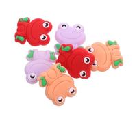 CLISPEED 6 pièces Bouchons Aiguilles à Tricoter Silicone Forme Grenouille Couvre-Pointes pour Tricot Crochet Couture Accessoires Anti-perte pour Aiguilles à Tricoter de Différentes