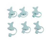 CLISPEED 6 Pièces Bouchons de Paille Silicone Forme Queue de Protection Poussière Réutilisable pour Embouts de Pailles Accessoire Décoratif Sûr et Sain