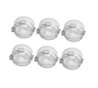 CLISPEED 6 pièces Couvre-boutons de Cuisinière à Gaz Plastique Protection Sécurité Garçon Fille Garçon Fille Verrouillage Anti-allumage pour Gazinière Naturelle