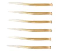 CLISPEED 6 pièces Extensions Cheveux Synthétiques Colorés Mèches Lisses Dégradées Coiffure Stylée pour Fêtes et Cosplay