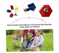 CLISPEED 6 pièces Kit Jardinage Garçon Fille Métal et Bois Outils Fonctionnels pour Garçon Fille Pelle Râteau Arrosoir Jouets Extérieur pour Jardin et Potager Facile à Couleur Aléatoire