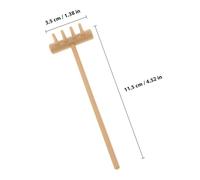 CLISPEED 6 pièces Kit Mini Râteaux Zen Décoratifs pour Jardin Zen Petit Râteau de Sable et Facile à Manipuler Accessoire Créatif pour Décoration Bureau et Relaxation