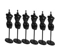 CLISPEED 6 Pièces Mini Doll Dress Stands Scale Plastic Mannequin Figure Stand For Doll Clothes Display Sturdy And Compatible With Various Mini