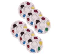 CLISPEED 6 pièces Miniature Palette de Peinture pour DIY Modèle Garçon Fille Boîte de Couleurs Miniature et Créative Accessoire Décoratif pour Tabletop et Jeux Manuels