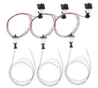 CLISPEED 6 pièces Miniature Street Light Prop Set Stable Abs Micro Lamps for Table Landscape DIY Garden Model Accessories Micro Street Lamps for Mini House Decor