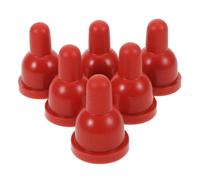 CLISPEED 6 Pièces Pacification chèvre mamelon agneau tétine sucette en caoutchouc souple mamelon de bouteille de lait pour chèvre de moutons de rouge
