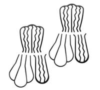 CLISPEED 6 pièces Peignes Métalliques Vintage pour Cheveux U Lot de Accessoires Coiffure Relevée pour Femme Dents Résistants et Élégants pour Chignon et Boucles