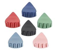 CLISPEED 6 pièces Pinces Cheveux Griffe Irregulières Acrylique Barrettes Antidérapantes et Filles Accessoires Coiffure Résistants et Pratiques pour Usage