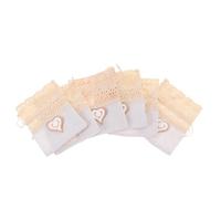 CLISPEED 6 pièces Pochette Lavande Dentelle Creuse Sachet Parfumé avec Cordon Sacs Bonbons Mariage Chic et Décoratifs Emballage Cadeau Anniversaire