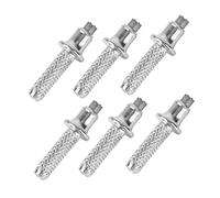 CLISPEED 6 Pièces Pointe de Remplacement Acier à Haute Teneur pour Bâtons de Randonnée Accessoires Solides et Antidérapants pour Alpenstock Adaptés Aux Activités Extérieures Rugueuses