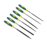 CLISPEED 6 pièces Set de Limes à Main Acier pour Polissage Métal et Sculpture Bois Limes Multifonctions Précision pour Bois Plastique et Métal Poignée Bi-couleur Ergonomique