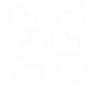CLISPEED 6 pièces Transparent Heart Shape Acrylic Weaving Boards For DIY Braided And Handmade Crochet Bags And Stylish Knitting Accessories