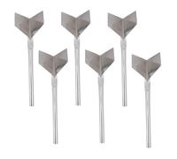 CLISPEED 6 Pièces Truelle Angle Murale INOX avec Poignée Antidérapante Ergonomique Outil de Finition Enduit pour Coins Intérieurs à Degrés Trowel pour Plâtrage et Réparation Murale