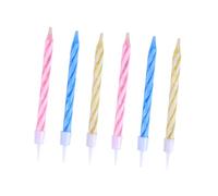 CLISPEED 60 Pièces Bougies Farceuses pour Gâteau Anniversaire Bougies Soufflables Réallumables Décoration Drôle pour Fête Accessoire Prank pour Anniversaire et Mariage