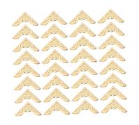 CLISPEED 60 Pièces Protège Angles de Métalliques Vintage Coins pour Albums Carnets Menus et Photos Protection des Bords Compatible Scrapbooking et Cahiers