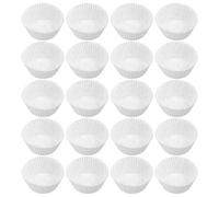 CLISPEED 600 pièces Caissettes Cupcake Blanches Standard Moules Papier Pâtisserie Anti-graisse Compatibles Plaques Standard pour Muffins Gâteaux Fêtes et Mariages