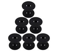 CLISPEED 6pcs Bobines de Fil en Plastique Noir Pp, Porte-bobine Stable et Compact pour Câbles et Rubans, pour Projets DIY et Usage Domestique